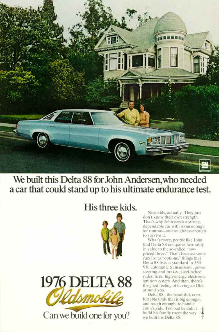 1976 Oldsmobile Auto Advertising